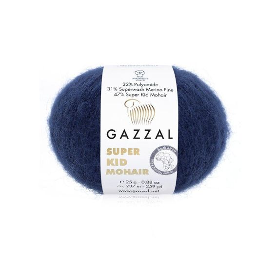Super Kid Mohair № 64417 Gazzal Турецька пряжа для в'язання нитки кід мохер 64417