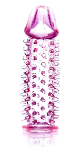 Удлиняющая насадка-презерватив с шипами Boss Series прозрачная sexstyle | Зображення 1