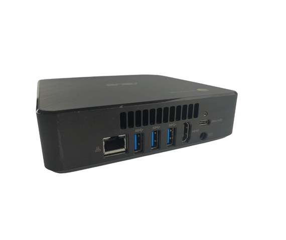 Комплект ПК: неттоп Asus Chromebox 3 Mini PC USFF / Intel Core i7-8550U (4(8) ядра по 1.8 - 4.0 GHz) / 8 GB DDR4 / 240 GB SSD / Intel UHD Graphics 620 / Wi-Fi + Новий монітор AOC 24B31H / 24" (1920x1080) IPS / Кабелі б/в + Подарунок Клавіатура + мишка | Зображення 3