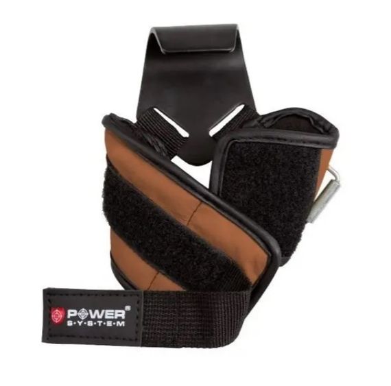Гаки для тяги на зап'ястя Power System PS-3300 Hooks Brown XL (PS-3300_XL_Brown) | Зображення 2