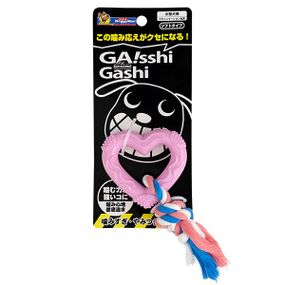 Іграшка для собак DoggyMan Chew Toy Bone With Rope, 7.5 см, рожевий