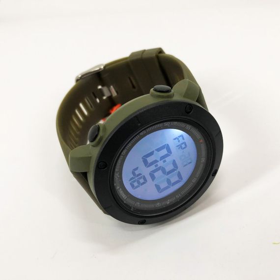 Годинник наручний чоловічий SKMEI 2122AGWT ARMY GREEN-WHITE, армійський годинник протиударний. Колір: зелений | Зображення 6