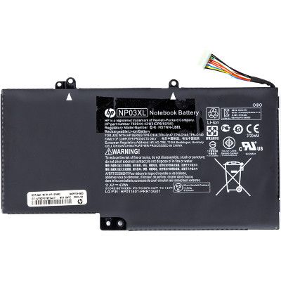 Аккумулятор для ноутбука HP Envy 15-U010DX (NP03XL) 11.4V 43Wh (NB460847)