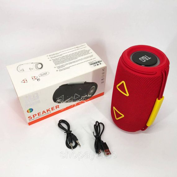 Стерео колонка переносна TG657, Портативна bluetooth колонка з різнокольоровим підсвічуванням WX-13 | Зображення 8