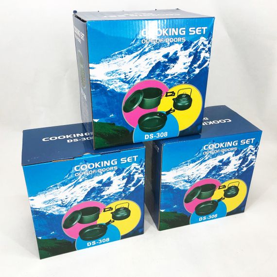 Похідний набір посуду, Туристичний посуд з нержавіючої сталі, Функціональний туристичний посуд | Зображення 5