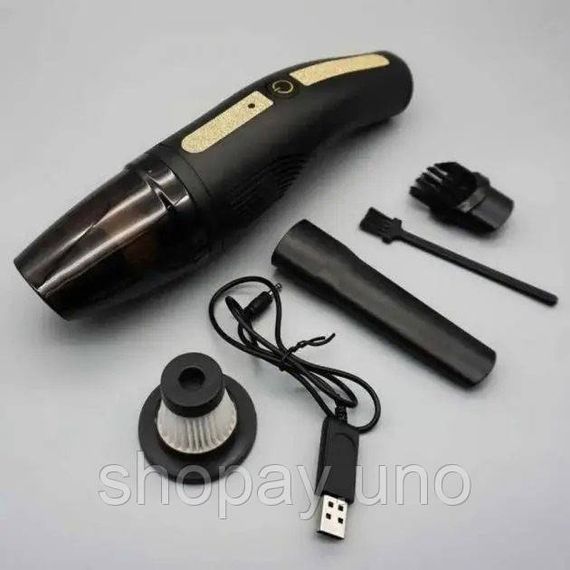 Маленький пилосос для машини подарунок Car Vacuum Cleaner HY05, Пилосос для автомобіля на подарунок KC-24 | Зображення 1
