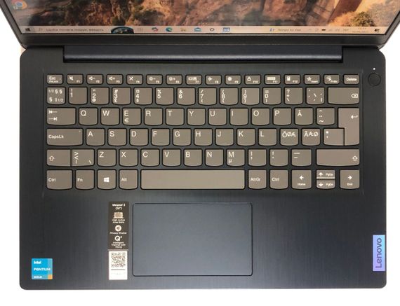 Ультрабук Lenovo IdeaPad 3 14ITL6 / 14" (1920x1080) IPS / Intel Pentium Gold 7505 (2 (4) ядра по 2.0 - 3.5 GHz) / 8 GB DDR4 / 256 GB SSD / Intel UHD Graphics / WebCam / Win 10 Home б/в | Зображення 7