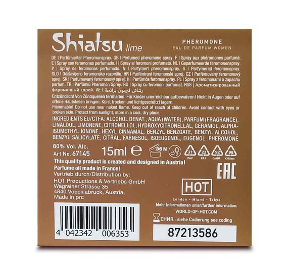 Жіночі феромонні парфуми Shiatsu Lime, 15 мл sexstyle | Зображення 2
