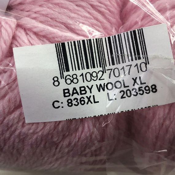 Пряжа Gazzal – Baby Wool XL колір 836 Рожевий | Зображення 2