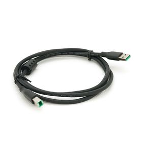 Кабель USB 2.0 VegGieg AM/BM,1.5m,1 феррит,Black,Q120