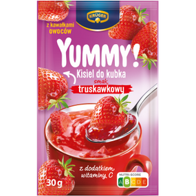 Полуничний кисіль, порошок в пакеті 40 г Emix, Польща, швидкого приготування