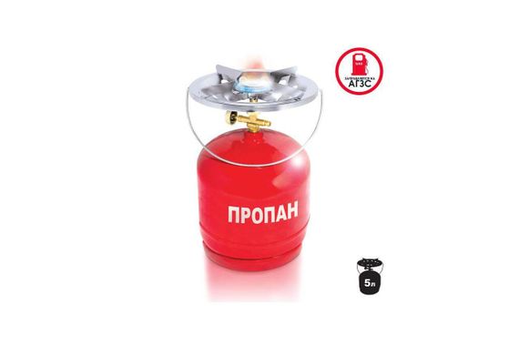 Плита Турист Intertool — 5 л пропановий балон | Зображення 1
