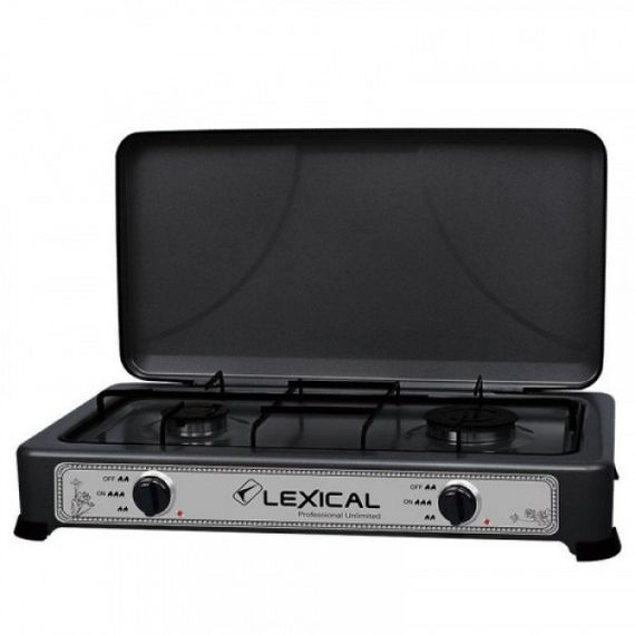 Газова плита настільна на 2 конфорки Lexical LGS-2812-2 (LGS-2812-2_908) | Зображення 2