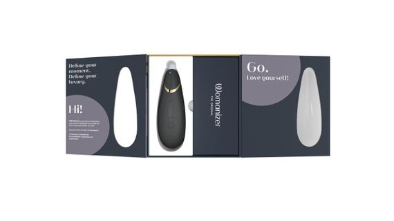 Вакуумний кліторальний стимулятор Womanizer Premium 2 Black – безконтактна стимуляція, водозахист, USB-зарядка | Зображення 7