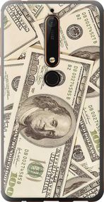 Чехол на Nokia 6 2018 Доллары "3016u-1386-17620"