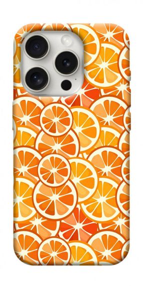 Чохол з картинкою Мандариновий патерн для Apple iPhone 16 Pro Max (6.9")