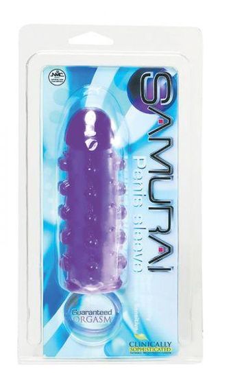 Насадка SAMURAI PENIS SLEEVE, PURPLE Sex Aura | Зображення 1