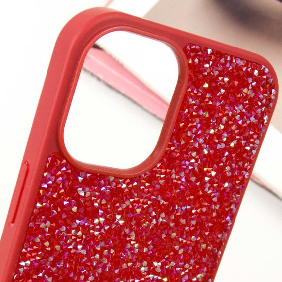 TPU чохол Bling World Rock Diamond для Apple iPhone 16 (6.1") Червоний | Зображення 5