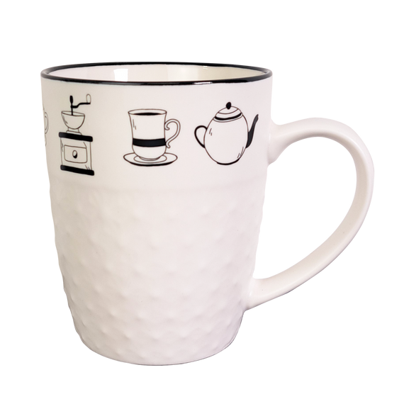 Чашка Чорно-білі напої VT-C-205380 Vittora, 380мл | Зображення 4