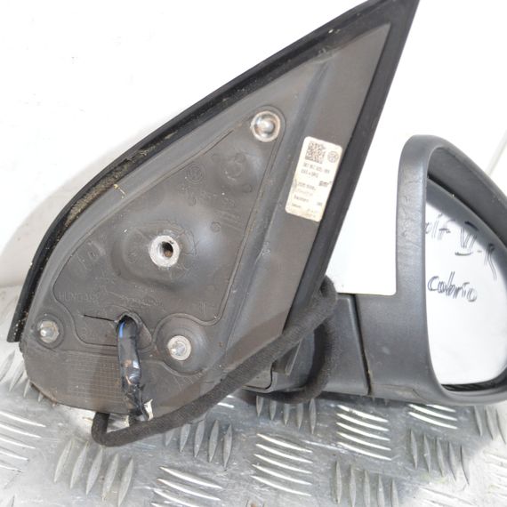 Дзеркало праве Volkswagen Golf VI 2008-2013 кабріолет Дзеркало бічне праве Фольксваген Гольф 6 5K7857502J | Зображення 1