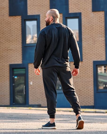 Костюм свитшот чёрный S M | Зображення 1