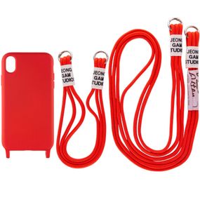 Чехол TPU two straps California для Apple iPhone XR (6.1") Силікон, Червоний