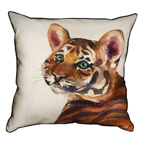 Подушка с мешковины Тигренок 45x45 см (45PHB_22NG010)