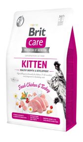 Корм Brit Care Cat Grain Free Kitten Healthy Growth & Development сухой беззерновой для котят для здорового роста и развития 2 кг