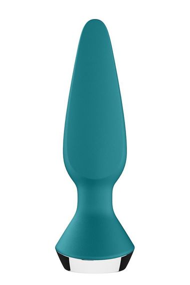 Анальна пробка з двома моторами та керуванням з телефону Satisfyer Plug-ilicious 1 Petrol, зелений Sex Aura | Зображення 4