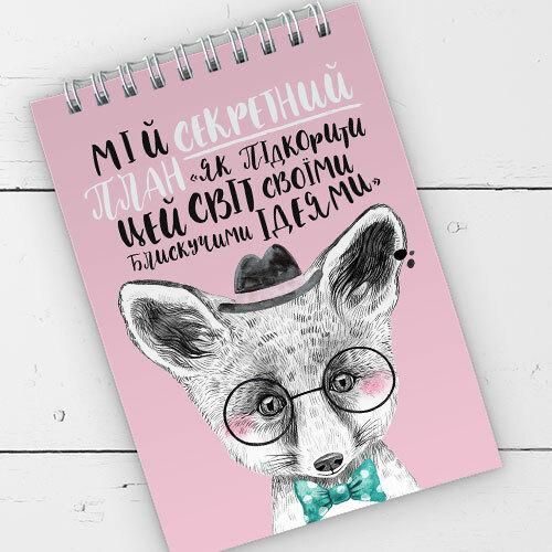 Блокнот на пружине А6 Мій секретний план (BL6_19D014)