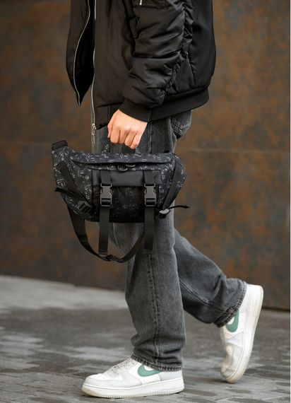 Чоловіча сумка бананка Sambag Dynamicdart чорна 38 × 21 × 7 см (80411702m) | Зображення 5