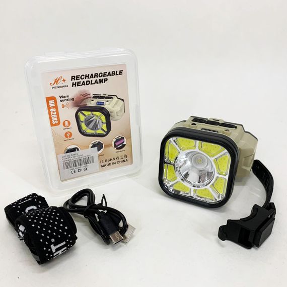 Ліхтар налобний 826X-XPE+8COB(White+Red) 1x18650 | Зображення 4