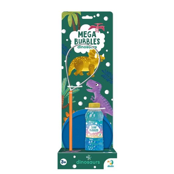 Мильні бульбашки "Mega Bubbles Динозаври" 500122 з тарілкою 450 мл