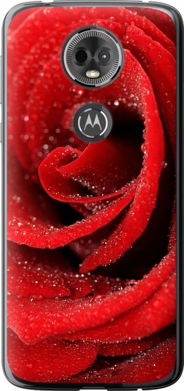 Чехол на Motorola Moto E5 Plus Красная роза "529u-1412-17620"
