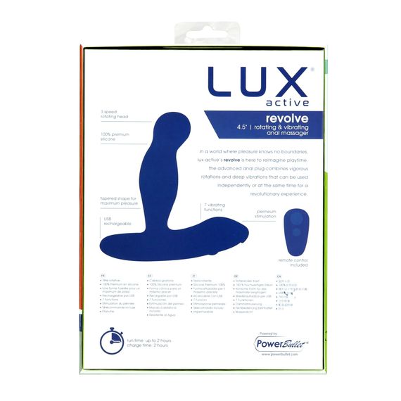 Масажер простати з ротацією та вібрацією Lux Active Revolve, пульт ДК | Зображення 6