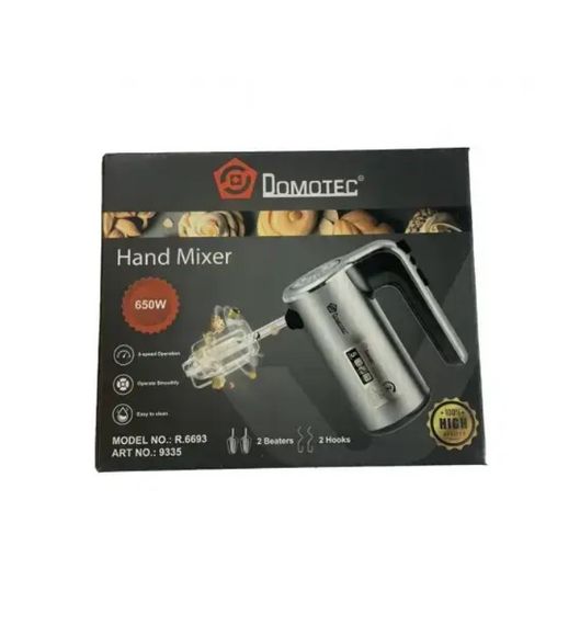 Миксер ручной Domotec R.6693, серебристый | Зображення 1