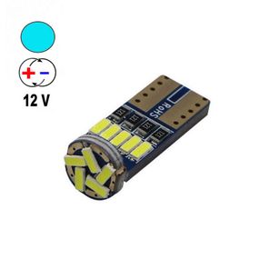 Автолампа Terra T10 / W5W, цоколь W2.1x9.5d, 4040х14smd, холодный синий, 12-24V
