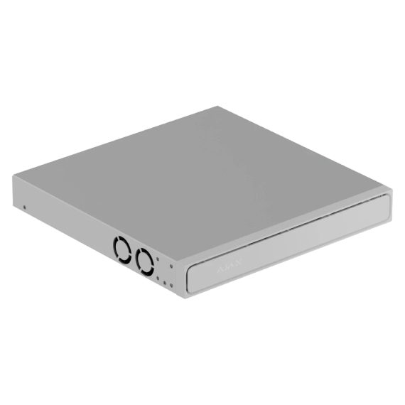 Ajax NVR H2D16PAC (16ch) white HDMI 4K 16Тб PoE Відеореєстратор | Зображення 1