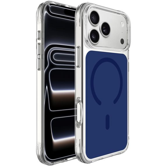 Чохол TPU+PC Space Pure Color with Magnetic Fit для Apple iPhone 17 Pro Max / 18 Pro Max (6.9") Blue | Зображення 1