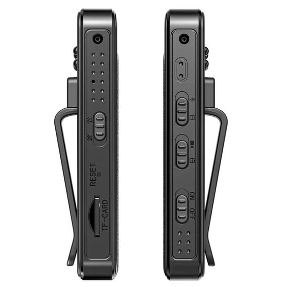 Нагрудна міні-відеокамера з нічним баченням, 1080P Full HD, NO109-110 / Універсальна боді камера з кліпсою | Зображення 3