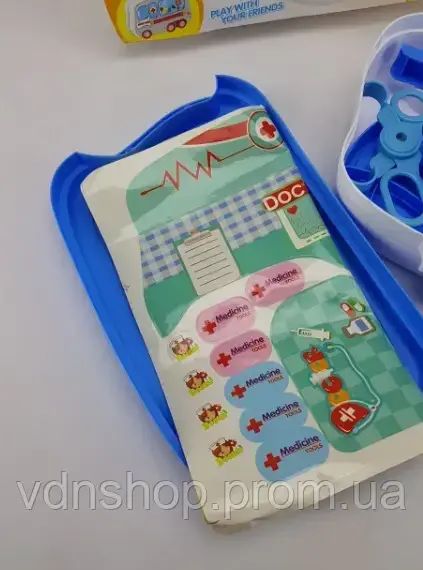 Ігровий набір Доктор HAPPY DOCTOR (Синій) Валіза на колесах | Зображення 1