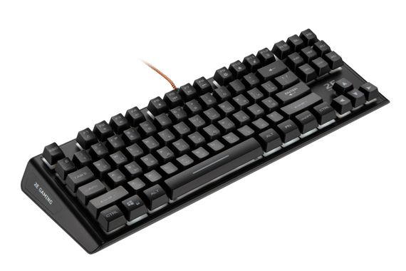 Клавиатура игровая 2E GAMING KG355 LED 87key USB Black Ukr (2E-KG355UBK) | Зображення 2