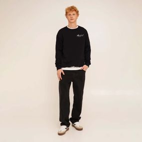 Світшот з принтом чоловічий LAWA P-MB02331 M Чорний shop (2000991055650)