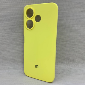 Чохол з логотипом для Xiaomi Redmi 13 | Протиударний | Soft Touch | Жовтий