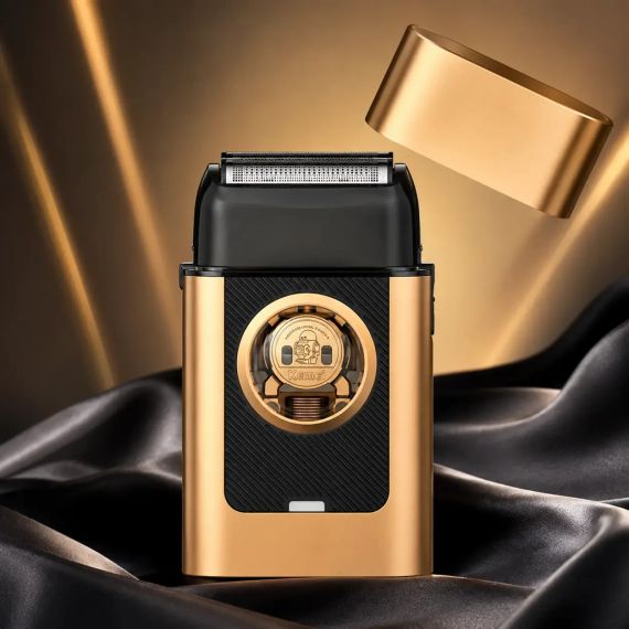 Бездротова бритва для чоловіків, USB-C, Kemei KM-T409, Золотистий/Акумуляторна чоловіча електробритва для гоління/ Шейвер | Зображення 1