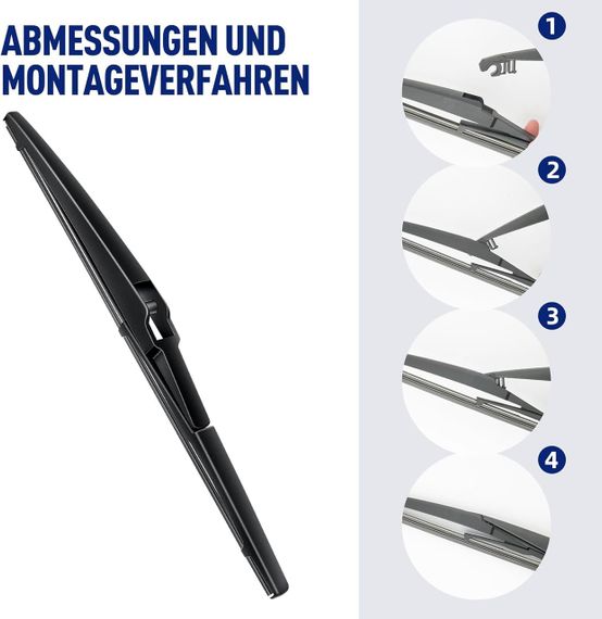 Щітки склоочисника Wifko для Toyota Yaris MK3 2012–2019, передні + задні, комплект всесезонних двірників | Зображення 5