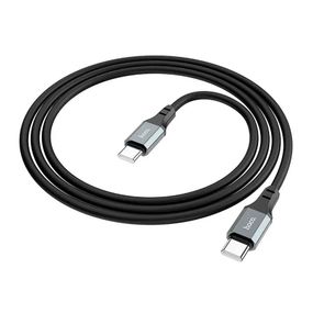 Кабель Hoco X86 silicone,C-Type C,60W,Black,длина 1м,BOX