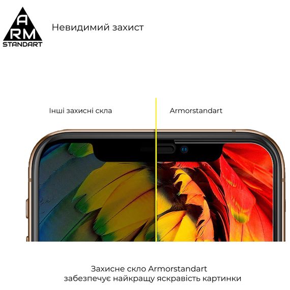 Скло захисне Armorstandart Full Glue Curved для Xiaomi 12/12X Black (ARM60930) | Зображення 3