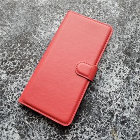 Чохол книжка з кишенями для карт на Tecno POP 5 LTE колір Червоний
