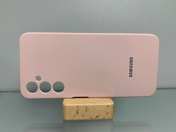 Samsung A05 S Протиударний чохол з логотипом софт тач рожевий